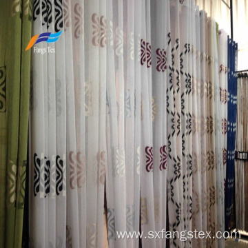 Voile Embroidery 100% Polyester Sound Proof Curtain